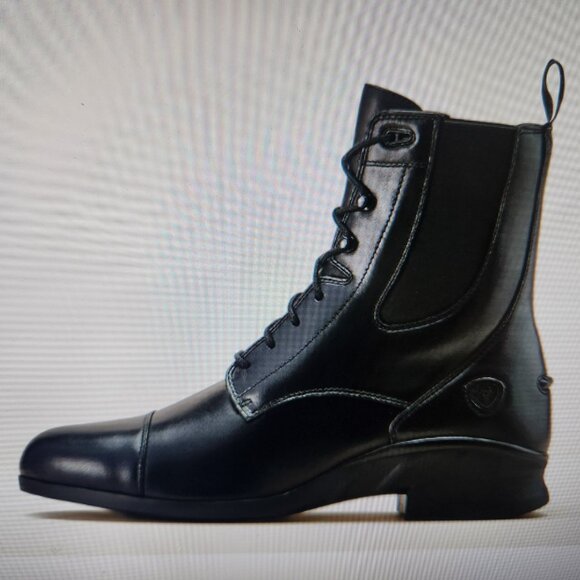 Ariat Black Leather "Heritage" Lace up boots. NWT. Size 13 - Picture 2 of 11